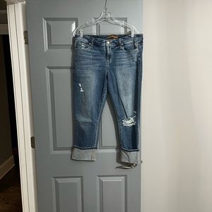 Joe’s cropped cuffed jeans